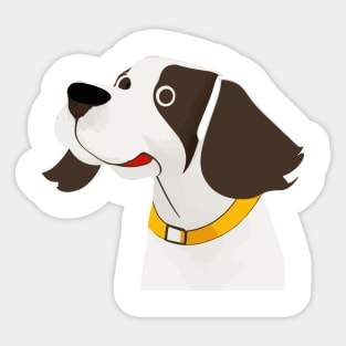 Furry Companions - Nurturing the Bond Between Humans and Canines Sticker